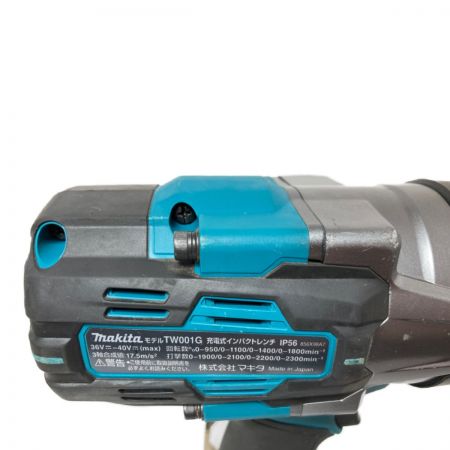  MAKITA マキタ 40Vmax 充電式インパクトレンチ （バッテリ2個・充電器・ケース付） TW001GRDX ブルー