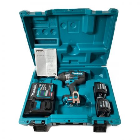 MAKITA マキタ 40Vmax 充電式インパクトレンチ （バッテリ2個・充電器・ケース付） TW001GRDX ブルー