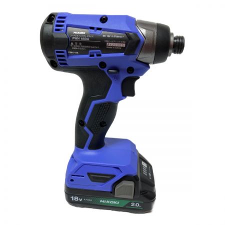  HiKOKI ハイコーキ 18V 充電式インパクトドライバ  バッテリ2個・充電器・ケース付 FWH18DA パープル