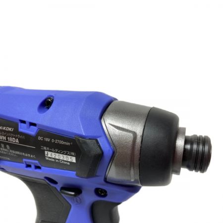  HiKOKI ハイコーキ 18V 充電式インパクトドライバ  バッテリ2個・充電器・ケース付 FWH18DA パープル