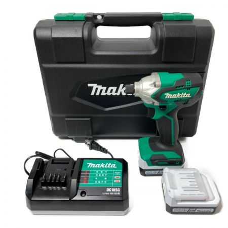  MAKITA マキタ 14.4V 充電式インパクトドライバ バッテリ2個・充電器・ケース付 MTD001DSX グリーン