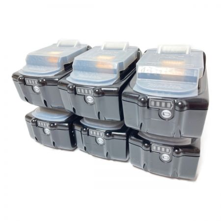  MAKITA マキタ 18V/6.0Ah 純正バッテリ 6個セット PSEマーク有 (2) BL1860B ブラック