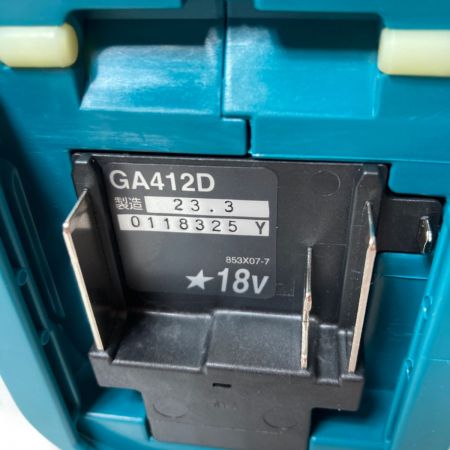  MAKITA マキタ 18V 充電式ディスクグラインダ 100mm  (バッテリ2個・充電器・ケース付） GA412DRGX ブルー