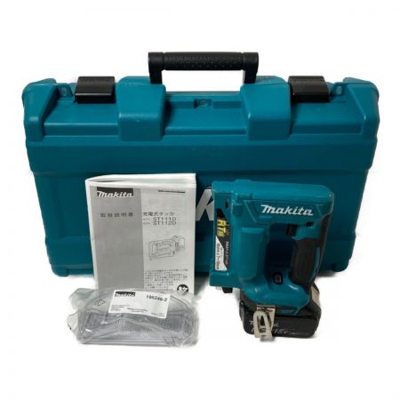  MAKITA マキタ 18V 充電式タッカ RT線 10mm×7~10mm (バッテリ1個・ケース付）充電器なし ST112D ブルー