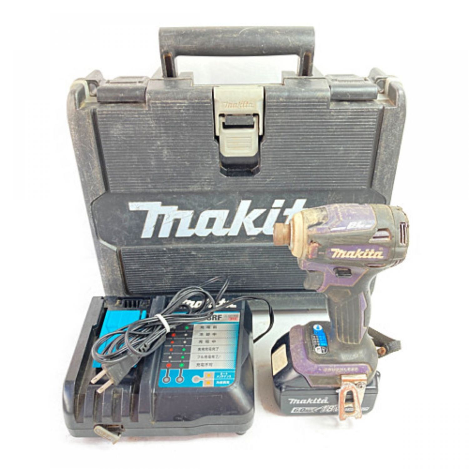 中古】 MAKITA マキタ 18V 充電式インパクトドライバ (バッテリ1個