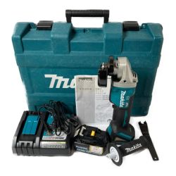 ＊＊ MAKITA マキタ 18V 充電式ディスクグラインダ 100mm (バッテリ1個・充電器・ケース付） GA408DRG ブルー Cランク