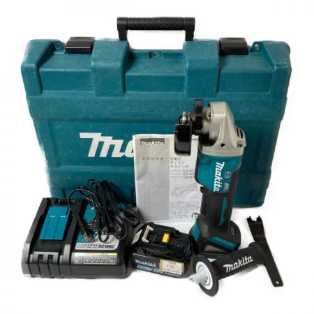  MAKITA マキタ 18V 充電式ディスクグラインダ 100mm (バッテリ1個・充電器・ケース付） GA408DRG ブルー