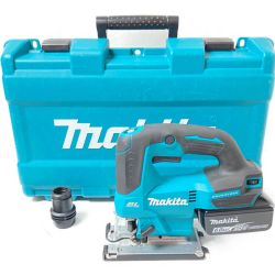 ＊＊ MAKITA マキタ 18V 充電式ジグソー (バッテリ1個・ケース付）充電器なし JV184D ブルー Bランク