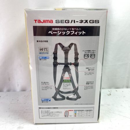  TAJIMA タジマ フルハーネス型 ハーネスSEG 1本吊り専用 Mサイズ 新規格 AGSM-BK ブラック