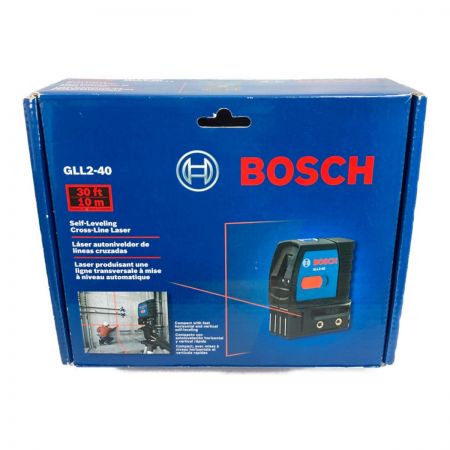  BOSCH ボッシュ 赤レーザー墨出し器 GLL2-40 ブラック×ブルー