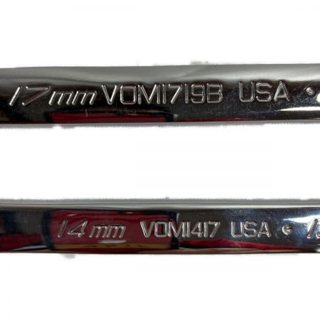  Snap-on スナップオン オープンエンドレンチ VOMシリーズ 5本セット VOM1719B/VOM1417/VOM1214B/VOM1012/VOM810B