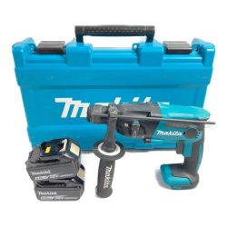 ＊＊ MAKITA マキタ 18V 16mm 充電式ハンマドリル (バッテリ2個・ケース付）充電器なし HR165D ブルー Cランク