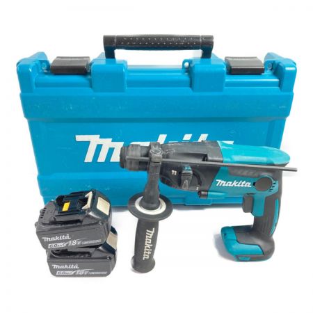  MAKITA マキタ 18V 16mm 充電式ハンマドリル (バッテリ2個・ケース付）充電器なし HR165D ブルー