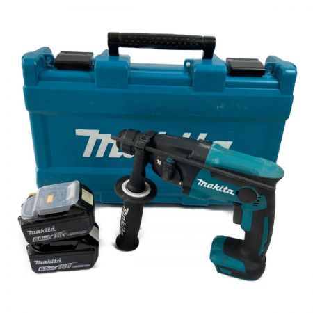  MAKITA マキタ 18V 16mm 充電式ハンマドリル (バッテリ2個・ケース付）充電器なし HR165D ブルー