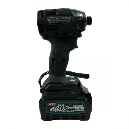  MAKITA マキタ 40Vmax 充電式インパクトドライバ バッテリ2個・充電器・ケース付 TD002GRDXB ブラック
