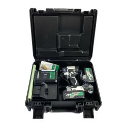 ＊＊ HiKOKI ハイコーキ 限定色 36V 充電式インパクトドライバ バッテリ2個・充電器・ケース付 WH36DC2XP(WG) ホワイト×ブラック Sランク
