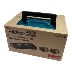 ＊＊ MAKITA マキタ 40Vmax パワーソースキット バッテリ2台+急速充電器 XGT5 A-71990 ブルー Sランク