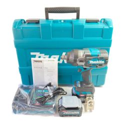 ＊＊ MAKITA マキタ 40Vmax インパクトレンチ 差込角19mm (バッテリ2個・充電器・ケース付)  (2) TW001GRDX ブルー Sランク