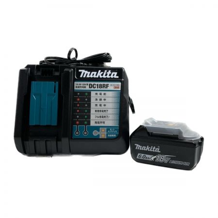  MAKITA マキタ PSEマーク有　純正バッテリー（BL1860B）×1個　急速充電器（DC18RF）　合計2点セット　① BL1860B+DC18RF ブラック