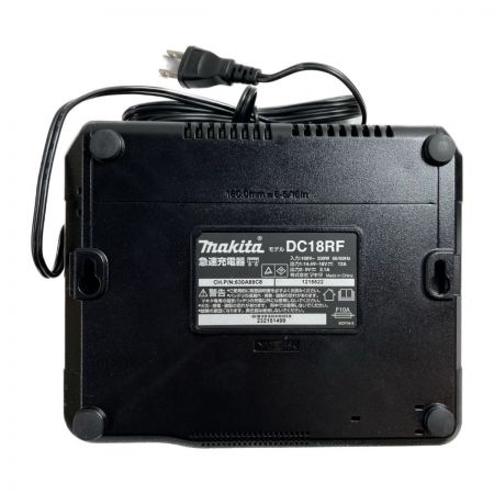  MAKITA マキタ PSEマーク有　純正バッテリー（BL1860B）×1個　急速充電器（DC18RF）　合計2点セット　① BL1860B+DC18RF ブラック