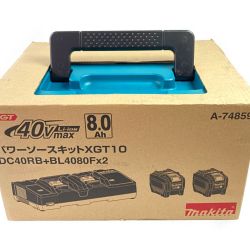 ＊＊ MAKITA マキタ 40Vmax パワーソースキット バッテリ2台+急速充電器 XGT10 A-74859 ブルー Sランク