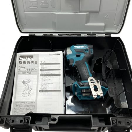  MAKITA マキタ 18V 充電式インパクトドライバ ケース付 ※バッテリー・充電器なし TD173D ブルー