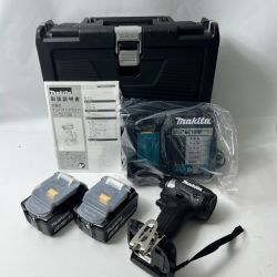 〇〇 MAKITA マキタ 充電式インパクトドライバ 18V 6Ah バッテリ2本 充電器 ケース付 TD173DRGXB ブラック 未使用品 Sランク