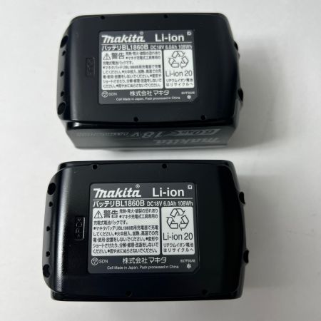  MAKITA マキタ 充電式インパクトドライバ 18V 6Ah バッテリ2本 充電器 ケース付 TD173DRGXB ブラック 未使用品