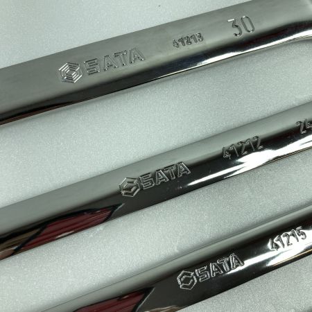  SATA 両口スパナ 10本組 （専用収納ケース付）5.5mm～32ｍｍ 08010 グリーン