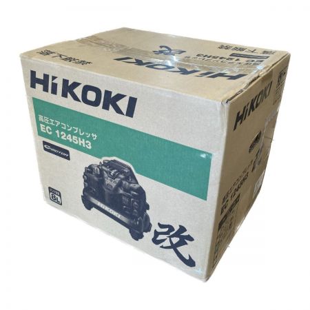  HiKOKI ハイコーキ 高圧エアコンプレッサ 改 タンク容量8L EC1245H3(CTN) ブラック