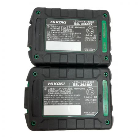  HiKOKI ハイコーキ 36V ディスクグラインダ 100mm (バッテリ2個・充電器・ケース付） G3610DC 2XPZ グリーン