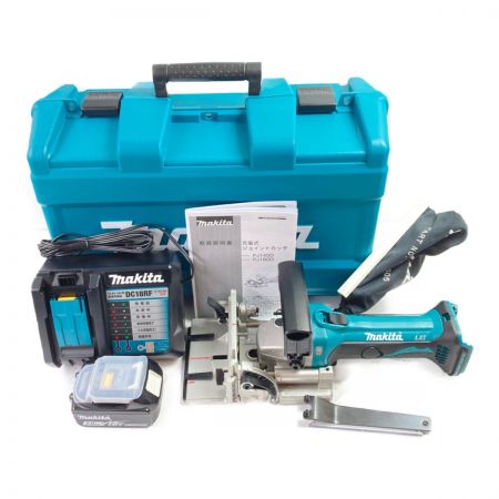  MAKITA マキタ 18V 充電式ジョイントカッタ (バッテリ1個・充電器・ケース付） PJ180D ブルー