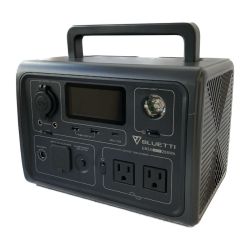 ＊＊ BLUETTI ポータブル電源 268Wh/600W 別売りオプション品付 EB3A グレー Aランク