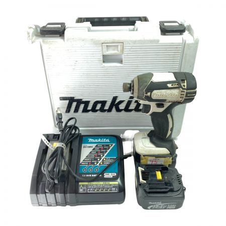  MAKITA マキタ 14.4V 充電式インパクトドライバ (バッテリ2個・充電器・ケース付） TD138D ホワイト