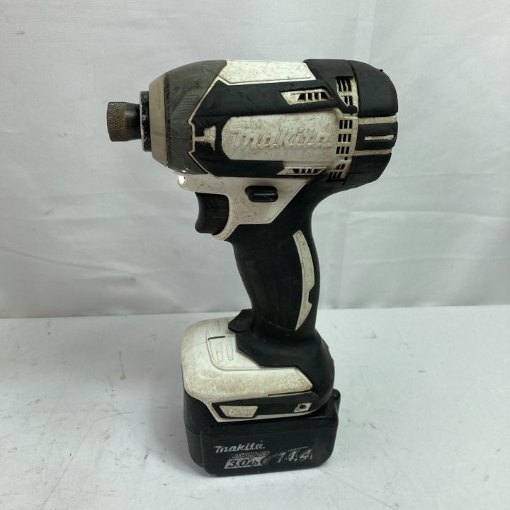 MAKITA マキタ 14.4V 充電式インパクトドライバ (バッテリ2個・充電器・ケース付） TD138D  ホワイト｜中古｜なんでもリサイクルビッグバン