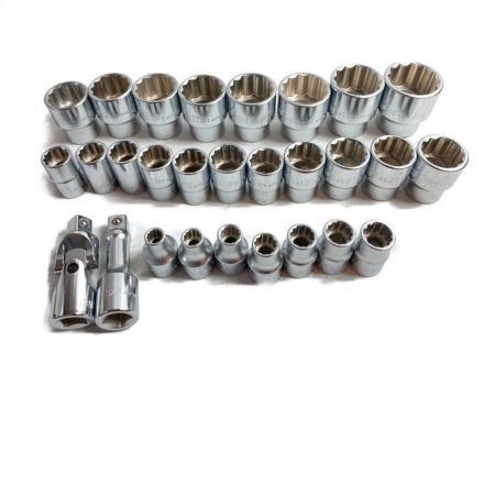  TONE トネ ソケットレンチセット 34pcs 差込角12.7mm ケース付 No170M グリーン