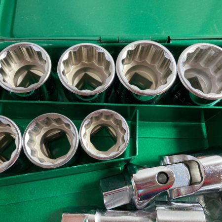  TONE トネ ソケットレンチセット 34pcs 差込角12.7mm ケース付 No170M グリーン