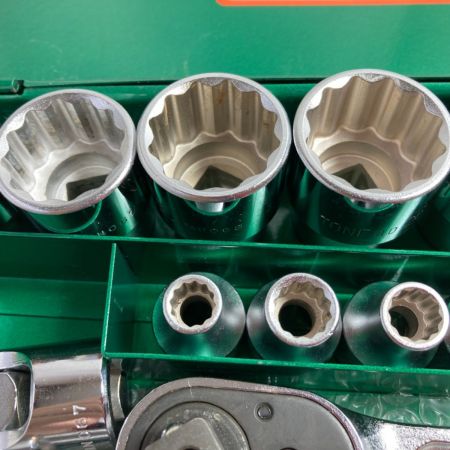  TONE トネ ソケットレンチセット 34pcs 差込角12.7mm ケース付 No170M グリーン