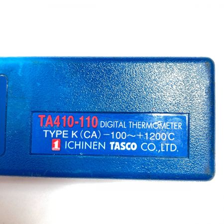  TASCO  デジタル温度計 (温度センサー2個付属) ※電池カバー欠品 TA410-110 ブルー