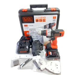 ＊＊ BLACK+DECKER ブラックアンドデッカー 18V コードレスマルチツール マルチエボ   EVO185 オレンジ Aランク