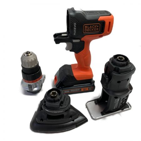  BLACK+DECKER ブラックアンドデッカー 18V コードレスマルチツール マルチエボ   EVO185 オレンジ