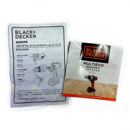  BLACK+DECKER ブラックアンドデッカー 18V コードレスマルチツール マルチエボ   EVO185 オレンジ