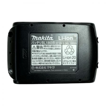  MAKITA マキタ PSEマーク有　純正バッテリー（BL1860B）×2個　急速充電器（DC18RF）　合計3点セット　① BL1860B+DC18RF ブラック