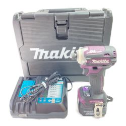 ＊＊ MAKITA マキタ 14.4V 充電式インパクトドライバ（バッテリ1個・充電器・ケース付） TD161D オーセンティックパープル Aランク