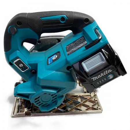  MAKITA マキタ 40V 125mm 充電式丸ノコ (バッテリ2個・ケース付）充電器なし HS008G ブルー