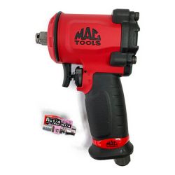 ＊＊ MAC TOOLS マック 1/2inc  常圧インパクトレンチ Max860Nm カプラー付 AWP050M レッド×ブラック Sランク