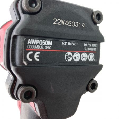  MAC TOOLS マック 1/2inc  常圧インパクトレンチ Max860Nm カプラー付 AWP050M レッド×ブラック