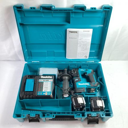  MAKITA マキタ 17mm 18V 充電式ハンマドリル (バッテリ2個・充電器・ケース付）(1) HR171DRGX ブルー