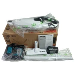 ＊＊ MAKITA マキタ 18V 充電式クリーナ (バッテリ1個・充電器付）(2)) Cl281FDRFW ホワイト Sランク