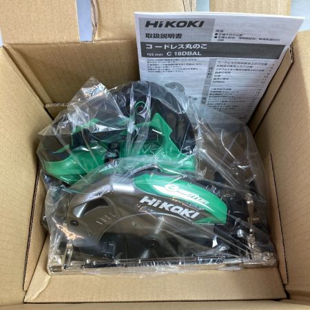 HiKOKI ハイコーキ 165mm 18Vコードレス丸ノコ バッテリ・充電器なし C18DBAL NN グリーン